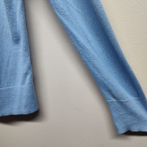 Old Navy Knit Cardigan Sweater Women Size XL Baby Blue Front Button Fall Casual - Picture 3 of 7